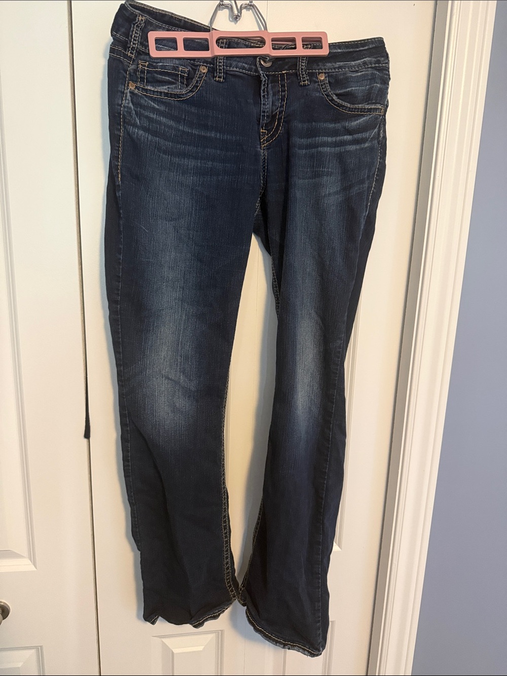 Silver Jeans Dark Wash Blue Bootcut Jeans